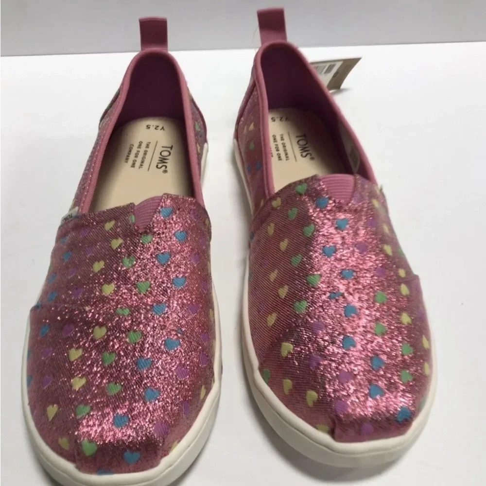 Toms Alpargata Girls Slip On Size 2.5 M Big Kid